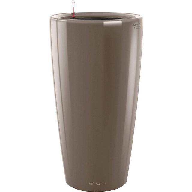 Rondo Plastic Self-Watering Plant Pot - Taupe (56 cm H x 32 cm W x 32 cm D)