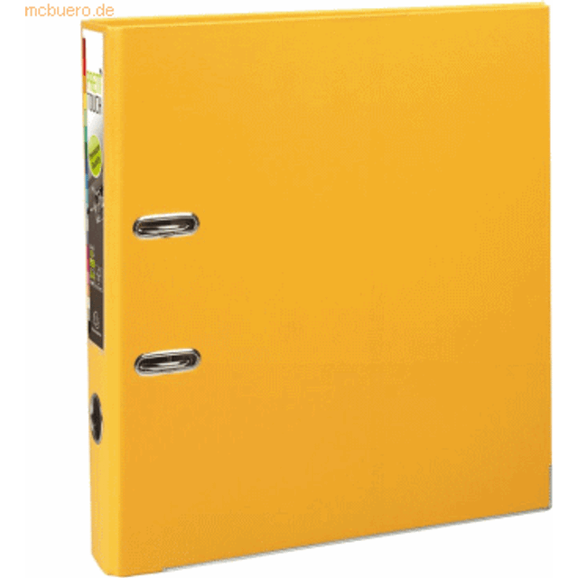 Exacompta A4 maxi Prem'Touch PP Lever Arch File, 50 mm Spine, Yellow