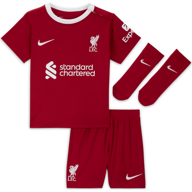 '23-'24 Liverpool Home Baby Kit Toddler's Red 18-24 Mo Polyester Made By: Nike