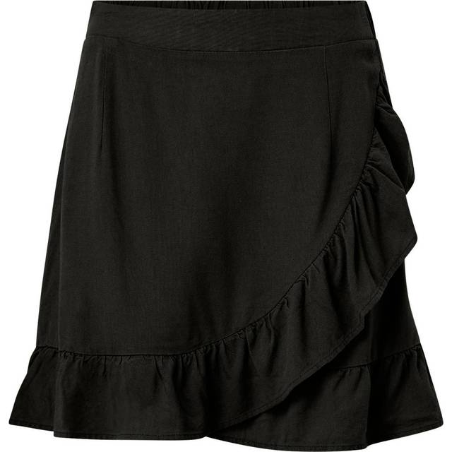 VERO MODA Dam Vmmymilo Hw Mini kjol WVN Ga Rock, svart, XS