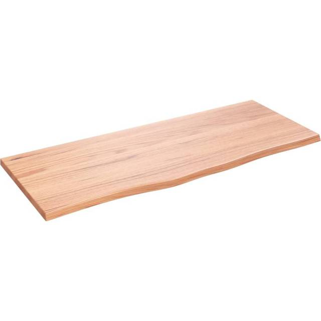 vidaXL Bordsskiva ljusbrun 100x40x2 cm behandlad massiv ek