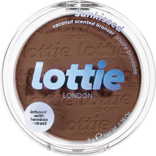 Lottie London Sunkissed Bronzer in Sunglow  Infused with bamboo extract and Vitamin E this skin-loving bronzer adds a buildable warm bronze for a defi