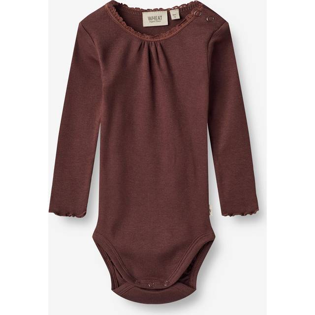 Wheat Body l/ä - Rib - Lotta - Aubergine - Wheat - 56 - Body L/Ä