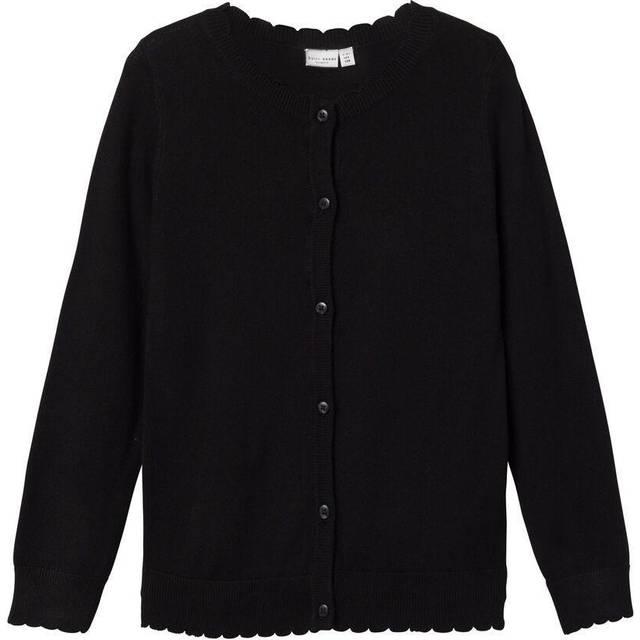 Name IT Girl kofta långärmad, svart, 146/152 cm