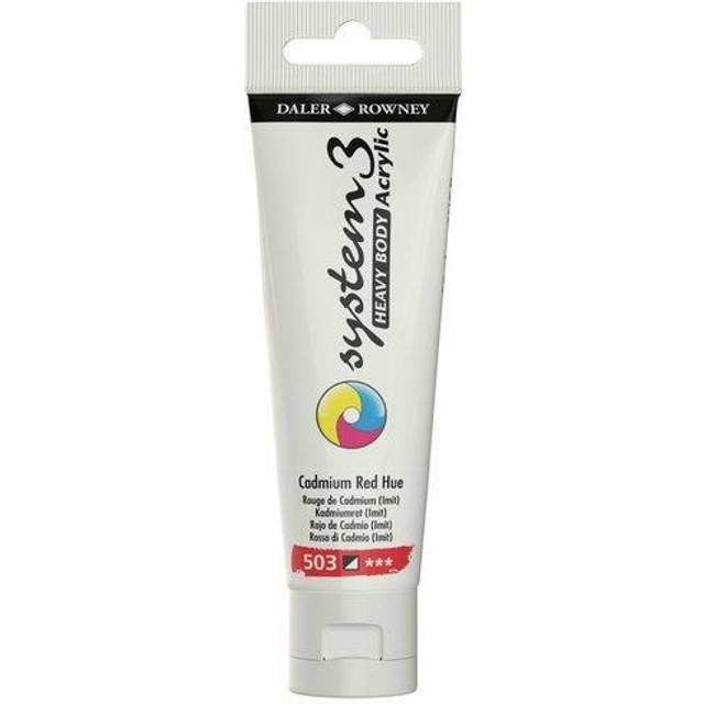 Daler-Rowney System3 Heavy Bodied Acrylic Paint - Cadmium Red Hue 59ml