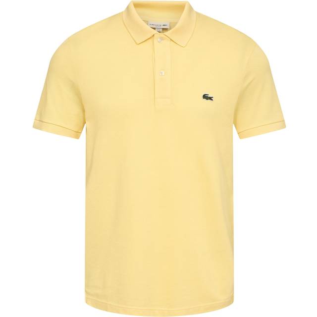 Lacoste Slim Fit L.12.12 Piqué Polo Shirt Size 4 - M Pastel Yellow - Pastel yellow