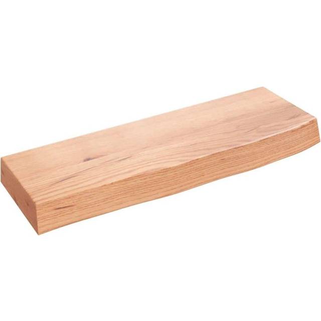 vidaXL Wall Shelf Light Brown 60x20x6 cm Treated Solid Wood Oak