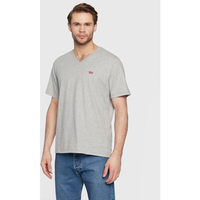 Levi's Original Housemark V Neck Tee - Men's - M - Grey