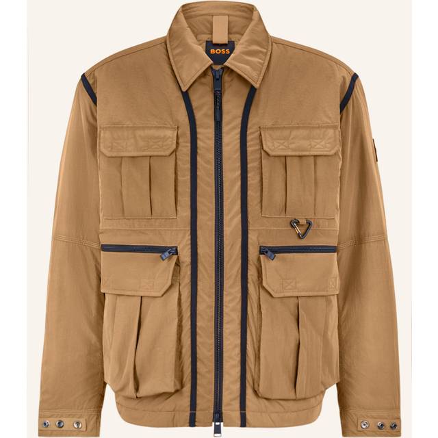 BOSS Otniell träningsjacka, öppen beige280, 48 för män, Open Beige280, 46