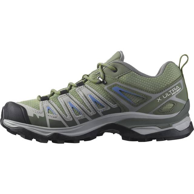 X Ultra Pioneer Aero Womens Hiking Shoes Secure foothold Stable cushioned and Extra grip Oil Green 55