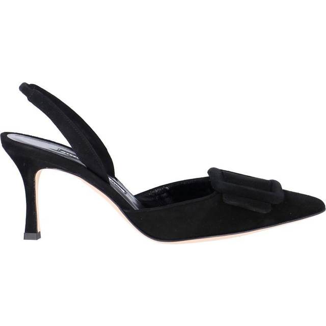 Manolo Blahnik Black Maysli Heels - 0015 BLCK - IT 40