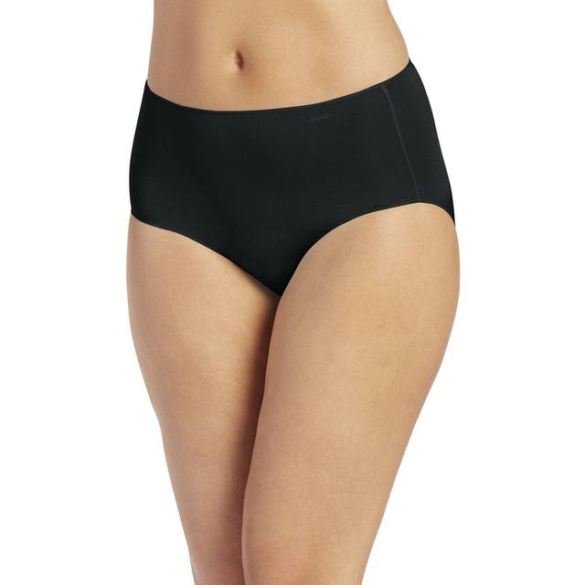 Jockey Women's No Panty Line Promise Tactel Hip Brief Black Briefs 9 (