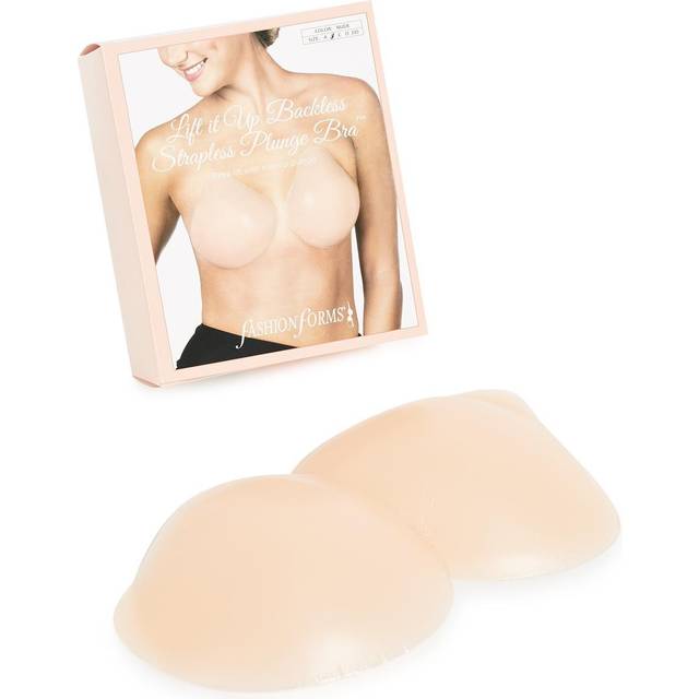 Lift It Up Backless Strapless Plunge Bra - NUDE - A