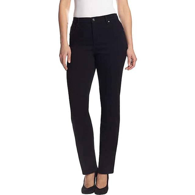 Gloria Vanderbilt womens Amanda Classic High Rise Tapered Jeans  Black  4 Petite US