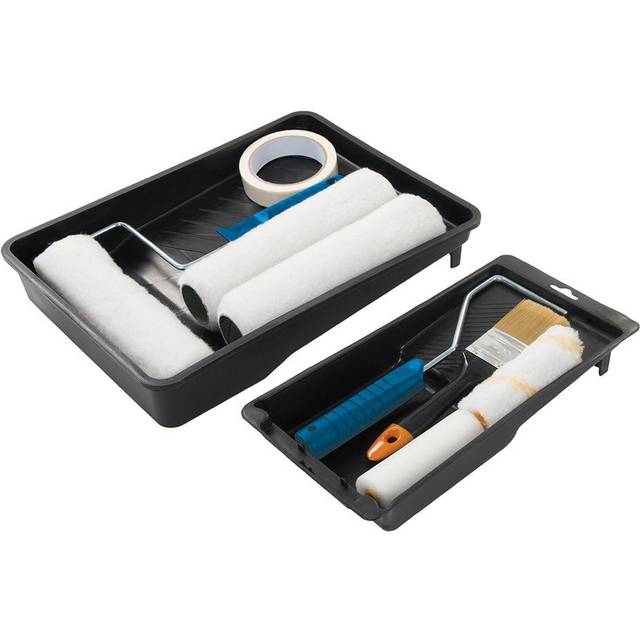 Complete brush roller & tray set decorating painting set 11 pieces