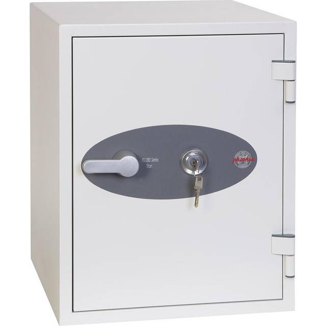 Phoenix Titan Fireproof Safe Key lock 36 L FS1283K White