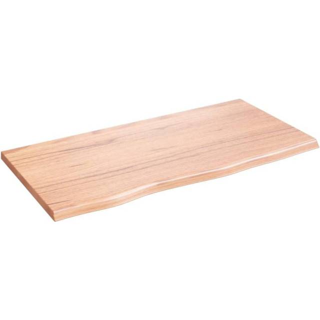 vidaXL Wall Shelf Light Brown 80x40x2 cm Treated Solid Wood Oak