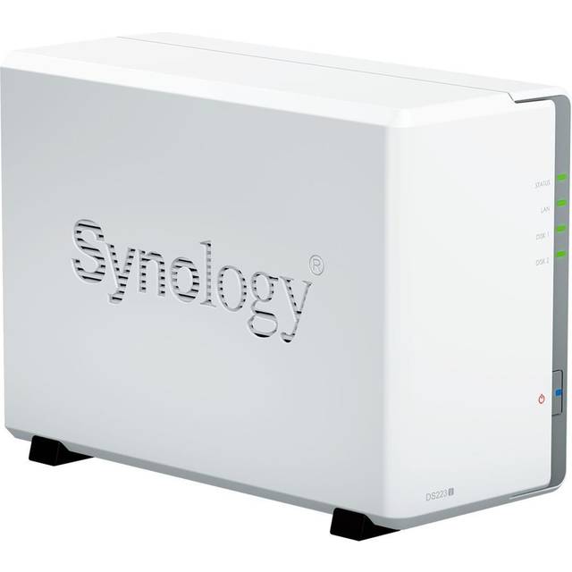 Synology DS223J 2 Bay Desktop NAS, svart