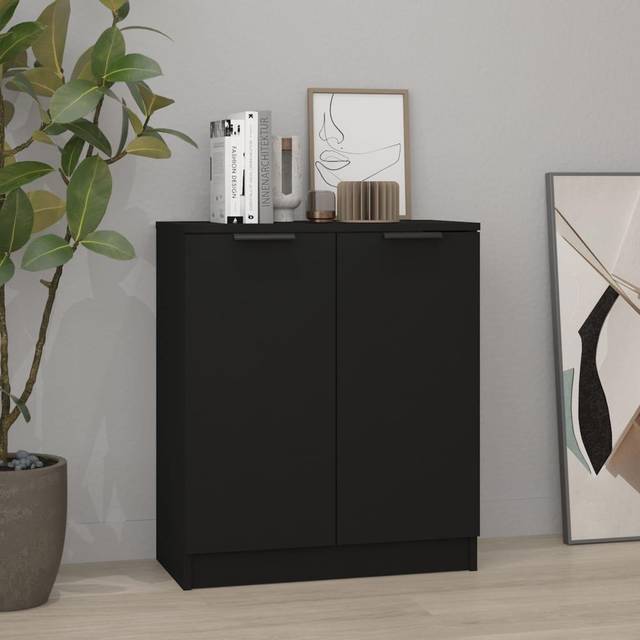 Sideboard Black 60x30x70 cm Engineered Wood Vidaxl