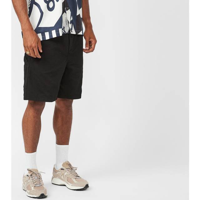 Carhartt Wip, Shorts, Herr, XL, Bomull, Svarta Wida Ben Bomullsshorts med Elastisk Midja - black (XL)