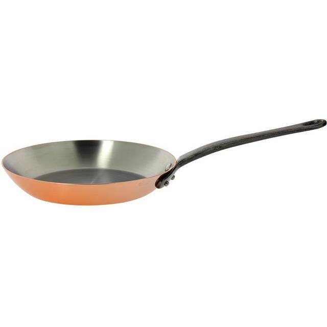 de Buyer Prima Matera Pan 28 cm - Copper Induction Suitable with Cast Iron Handle