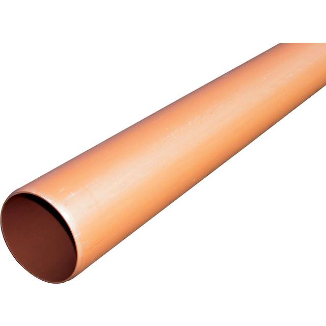 FloPlast Drainage Pipe Plain Ended - 110mm x 3mtr