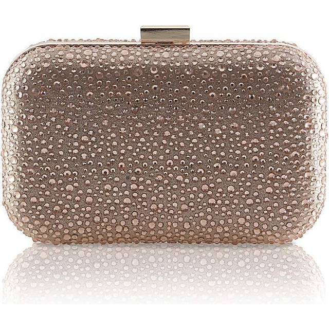 The Perfect Bridal Company Sammy Sparkly Clutch Bag Gold