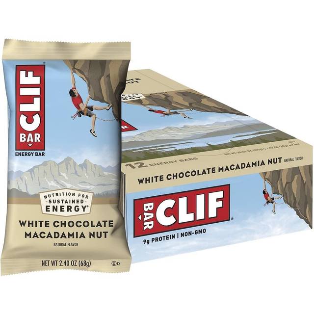 Clif White Chocolate Macadamia Nut flavour Energy bar 68g - Case of 12