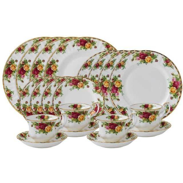 Royal Albert, Old Country Roses - Dinnerware Set - Red;Pink (20)