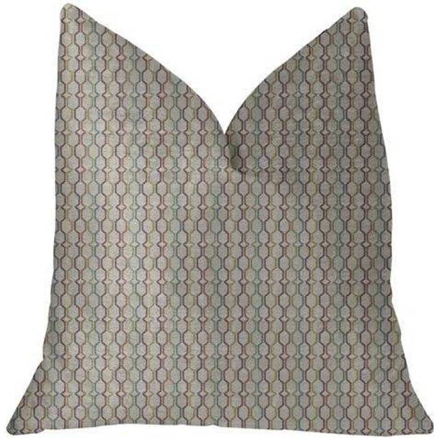 Plutus Jazzy Straw Multicolor Luxury Throw Pillow  Double sided  12 x 20