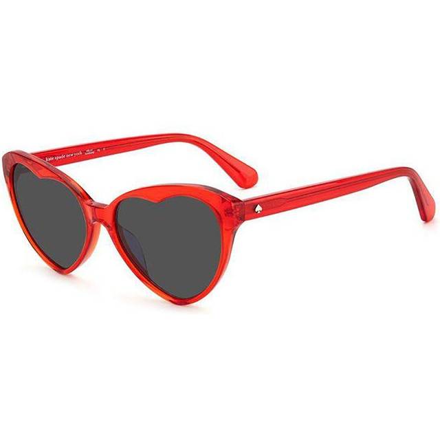 Kate Spade Velma/S C9A/IR Women's Sunglasses Red Size 57 - Transparent Shiny Red (57)