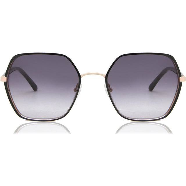 Calvin Klein Kvinna CK21131S 001 Solglasögon Metall Svart Violett Fyrkantig Normal Fotokromatisk