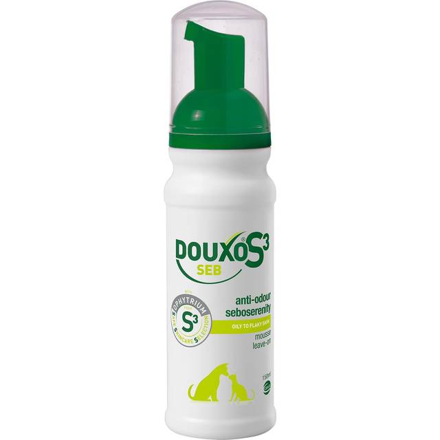 Douxo S3 SEB Mousse 51 oz 150 mL  Relief for Seborrhea in Dogs and Cats Helps with Oily to Flaky Skin