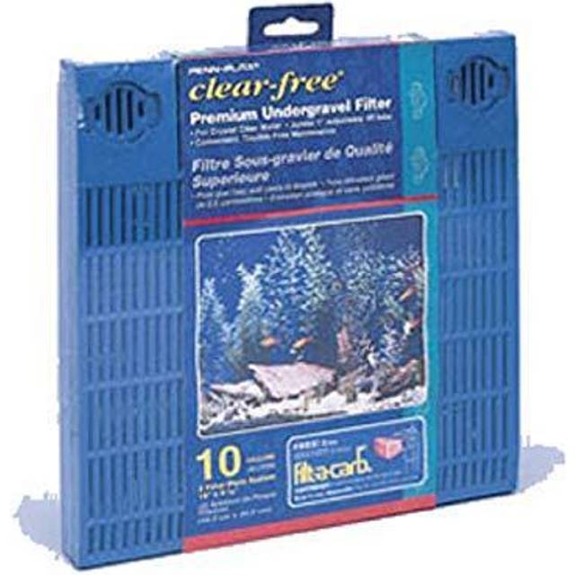Undergravel Aquarium Filter for 10 Gallon Tanks â Two 9.5â x 9.5â Plates â Under Gravel System for Clear, Clean Water â Safe for Freshwater