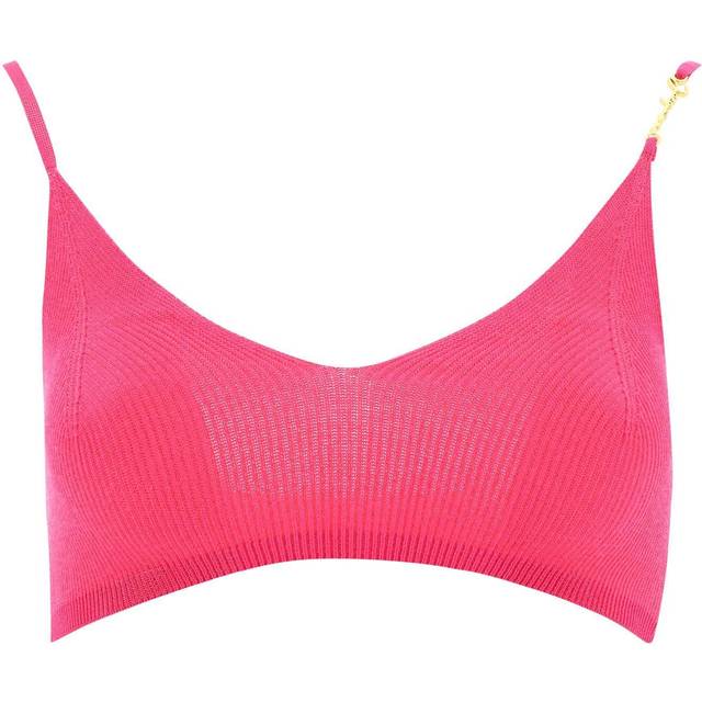 Le Bandeau Pralu Logo Crop Top - Fuchsia (XS - S)