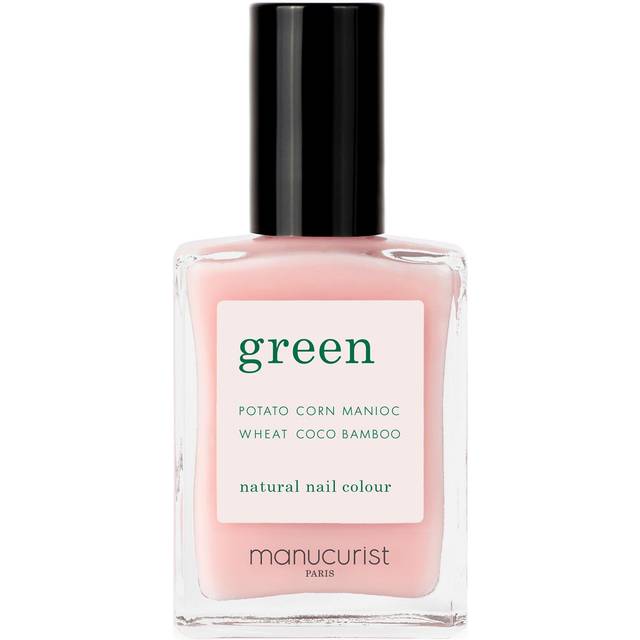 MANUCURIST • Ljusrosa nagellack grönt • 9-fritt klassiskt nagellack • Vegan och biologiskt ursprung emalj (84 %) • Professionell manikyr • 15 ml (LÄNGD)