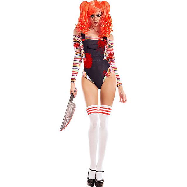 Killer Doll Women's Costume - Red&#47;Blue&#47;White (M)