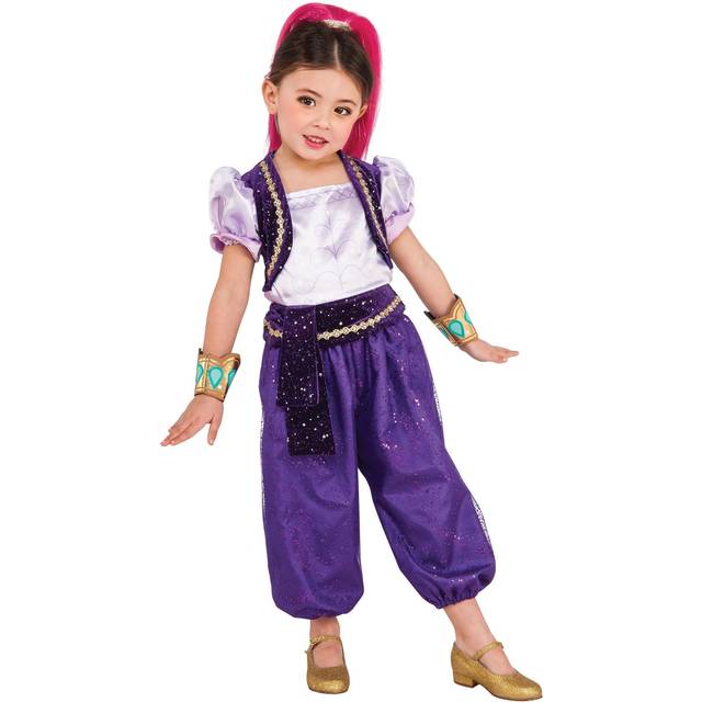 Girls Deluxe Shimmer Costume - Purple (M)