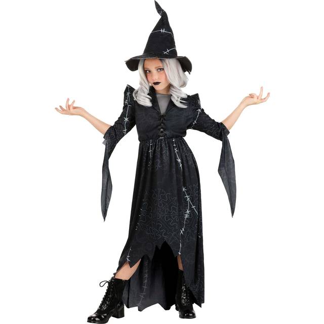 Kid&#39;s Gothic Stitch Witch Costume - Gray (L)