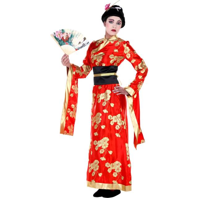 Adult Kimono Costume - Black&#47;Brown&#47;Red (XS)