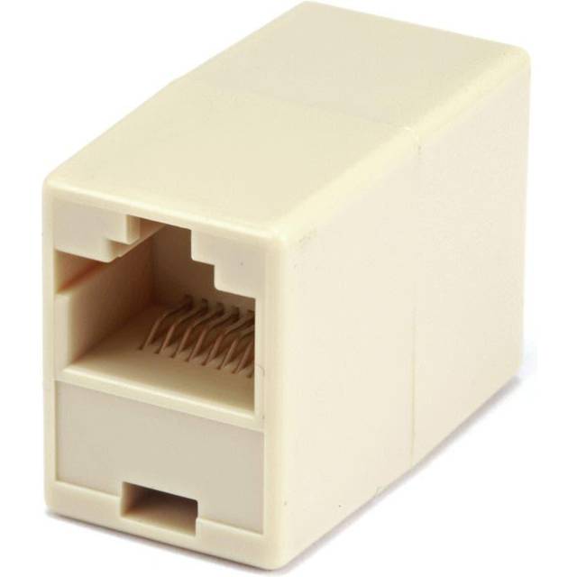 Monoprice 8P8C RJ45 Straight Inline Coupler, Beige