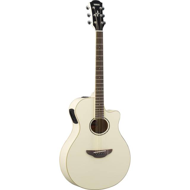 Yamaha APX600VW Thinline Acoustic-Electric Guitar (Vintage White)