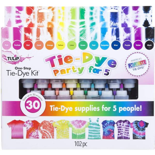 Tulip One-Step Tie-Dye Kit 15-Color Party Kit  Standard  Rainbow