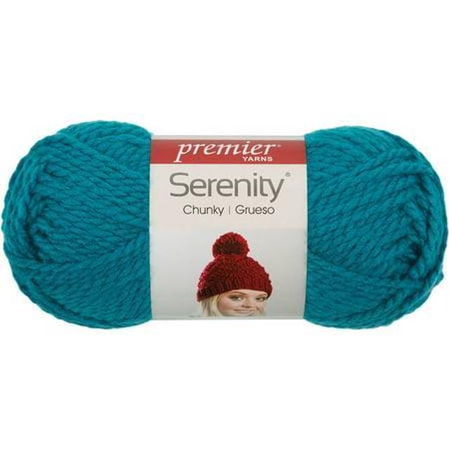 Premier Yarns Serenity Chunky Yarn  Yarn for Crocheting and Knitting  Ideal for Beginners and Experienced Crafters  Acrylic Yarn  Teal  3.5 oz  109 Ya