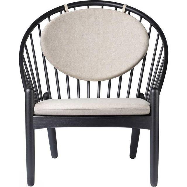 FDB Møbler J166 Jørna stol Oak black painted-beige - Svart