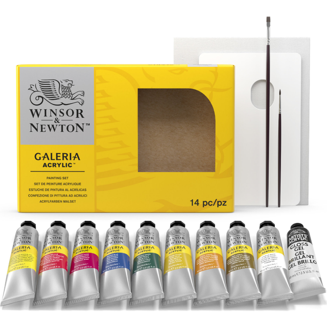 Winsor & Newton Galeria Acrylic Colour Painting Set - 14pcs