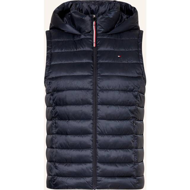 Tommy Hilfiger Dam CL LW vadderad logotyp väst, ökenhimmel, M, Öken himmel, M