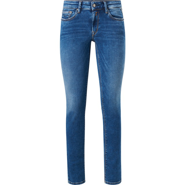 Replay Skinny fit jeans för kvinnor, New Luz, 009 medium blå, 27W / 32L