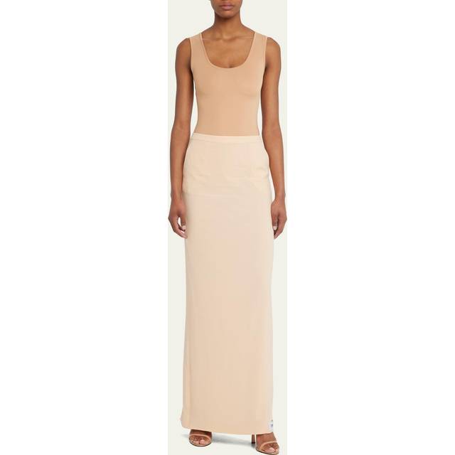 Dolce&Gabbana x Kim silk-blend maxi skirt - beige (UK 10)