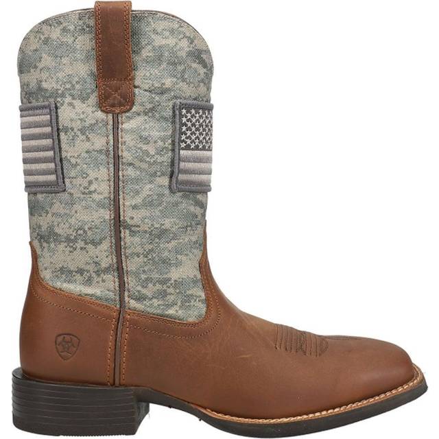 Ariat Sport Patriot Cowboystövel för män, Distress-brun, 45 EU